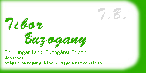 tibor buzogany business card